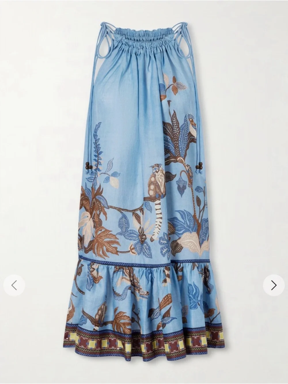 ALÉMAIS
Georgie gathered tiered printed ramie mini dress - Picture 5 of 10